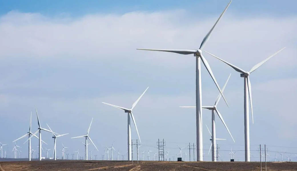 ZTelec China, proyecto eólico Kirguistán, transformador 2000kVA, subestación compacta 35kV, celda de conmutación 12kV, energía eólica, transmisión eléctrica, energía renovable Asia Central, transformadores eléctricos